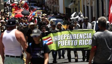 Miles de personas marcharon a favor de la independencia de Puerto Rico