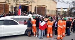 Cientos de personas despidieron a minero serenense fallecido en El Teniente