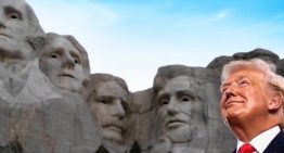 Trump fantasea con esculpir su rostro en el Monte Rushmore