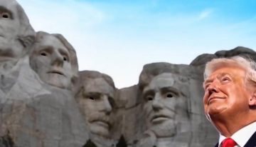 Trump fantasea con esculpir su rostro en el Monte Rushmore