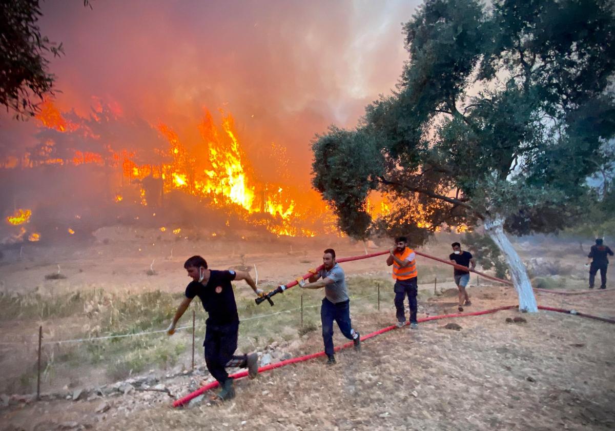 Incendio en Turquía