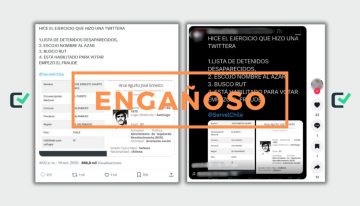 Engañoso: DD.DD. no «pueden votar» en elecciones, aparecen como homenaje en el padrón
