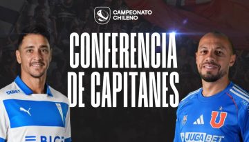 La conferencia de capitanes en la previa al clásico de U. Católica y U. de Chile