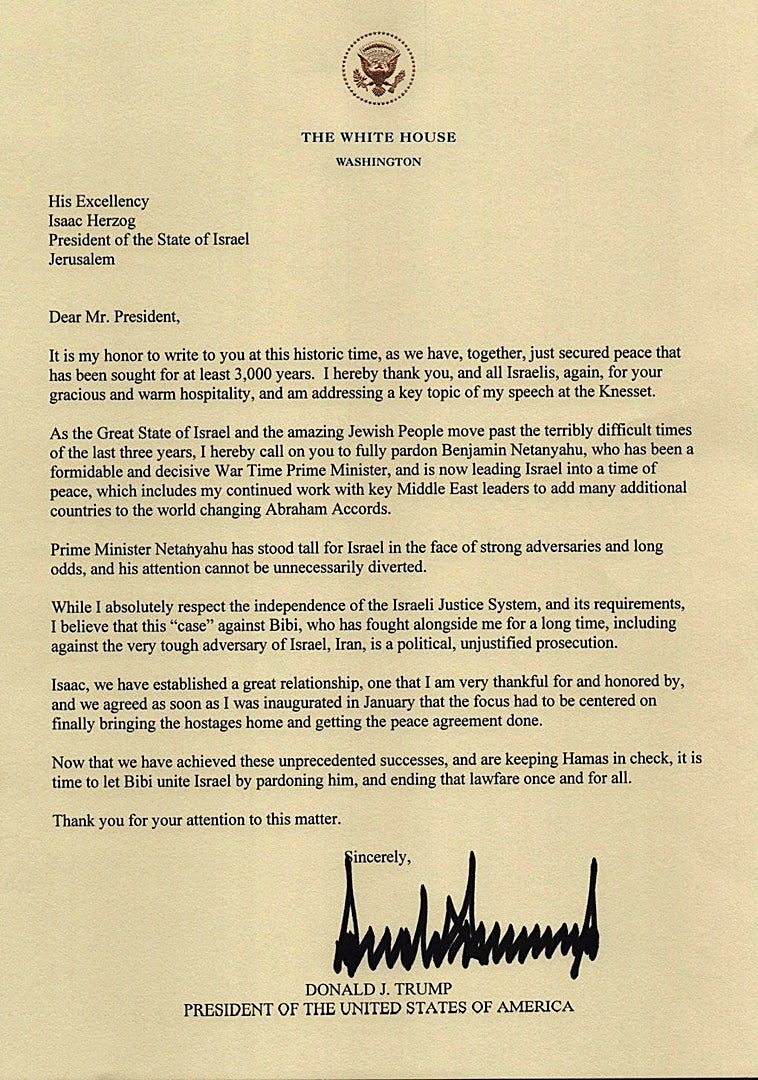 Imagen - La petición que Trump ha dirigido a Herzog