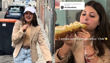 Chilena inició ruta gastronómica para encontrar el mejor completo en Europa