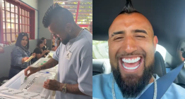 «Me voy a tirar a Presidente»: Arturo Vidal se robó las miradas en su camino a votar