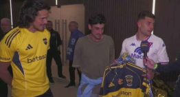 [VIDEO] Emotivo: Ignacio Russo recibió la camiseta en homenaje a su padre Miguel Angel
