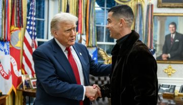 Donald Trump recibió a Cristiano Ronaldo y a Georgina en la Oficina Oval