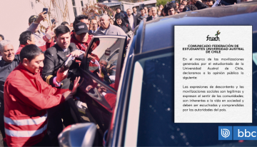 FEUACh advierte que descontento es legítimo y condena agresión a ministra sin restar valor a protesta