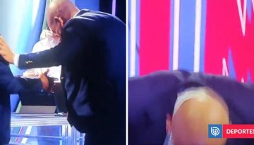 Impacto en TV de Italia: exjugador Paolo di Canio se partió la cabeza en vivo tras discusión