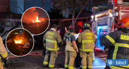 Incendio de al menos cuatro viviendas en Cerrillos movilizó a más de un centenar de bomberos