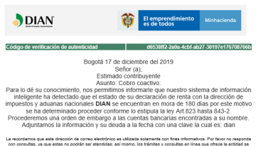 DIAN denuncia envío de correos fraudulentos a nombre suyo