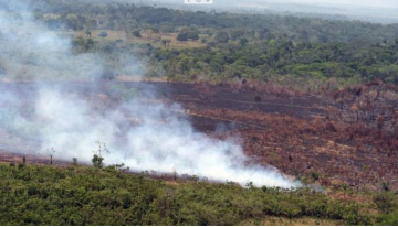 La magnitud del incendio en Caño Cristales