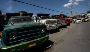 Levantado paro de volqueteros y transportadores en Bogotá