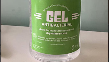 Universidad Nacional desarrolla gel antibacterial para la emergencia sanitaria