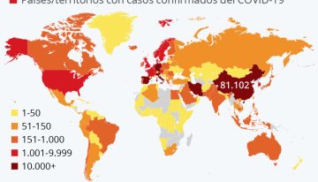 Mapa del coronavirus en el mundo