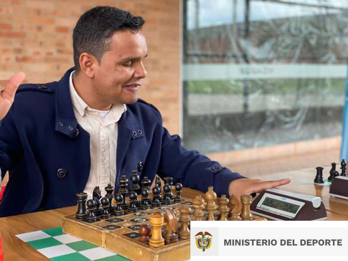 Óscar Rodríguez, el ajedrecista Colombiano con discapacidad visual