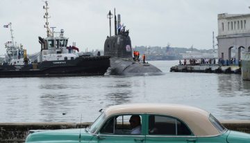 Un destacamento naval ruso con un submarino nuclear llega a Cuba