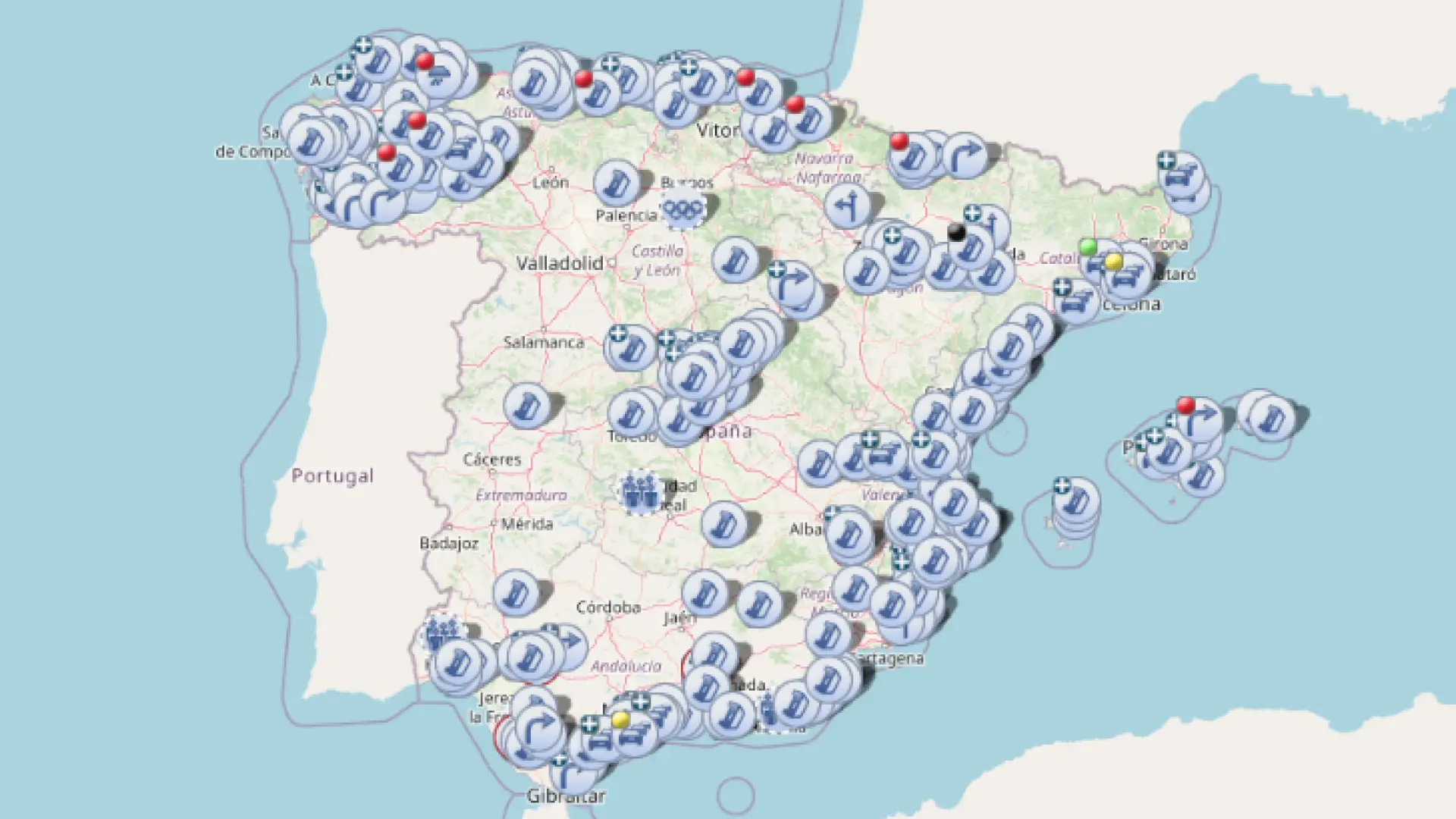 La DGT tiene un mapa que te permite ver todas las incidencias que ocurren en carretera