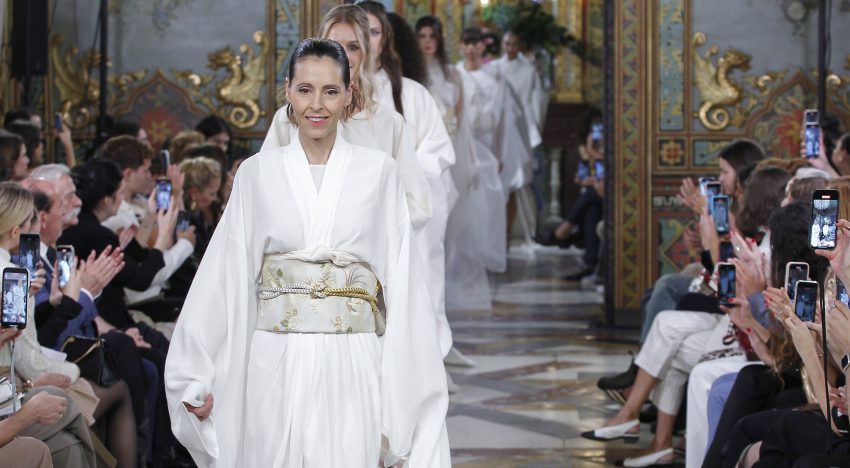 Beatriz Antón y sus novias con kimono, así fue su desfile inspirado en Japón