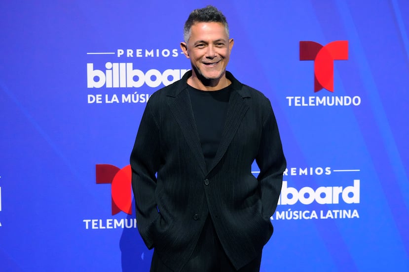 Singer Alejandro Sanz arrives at the Latin Billboard Awards, Thursday, Oct. 17, 2024, in Miami. (AP Photo/Marta Lavandier)