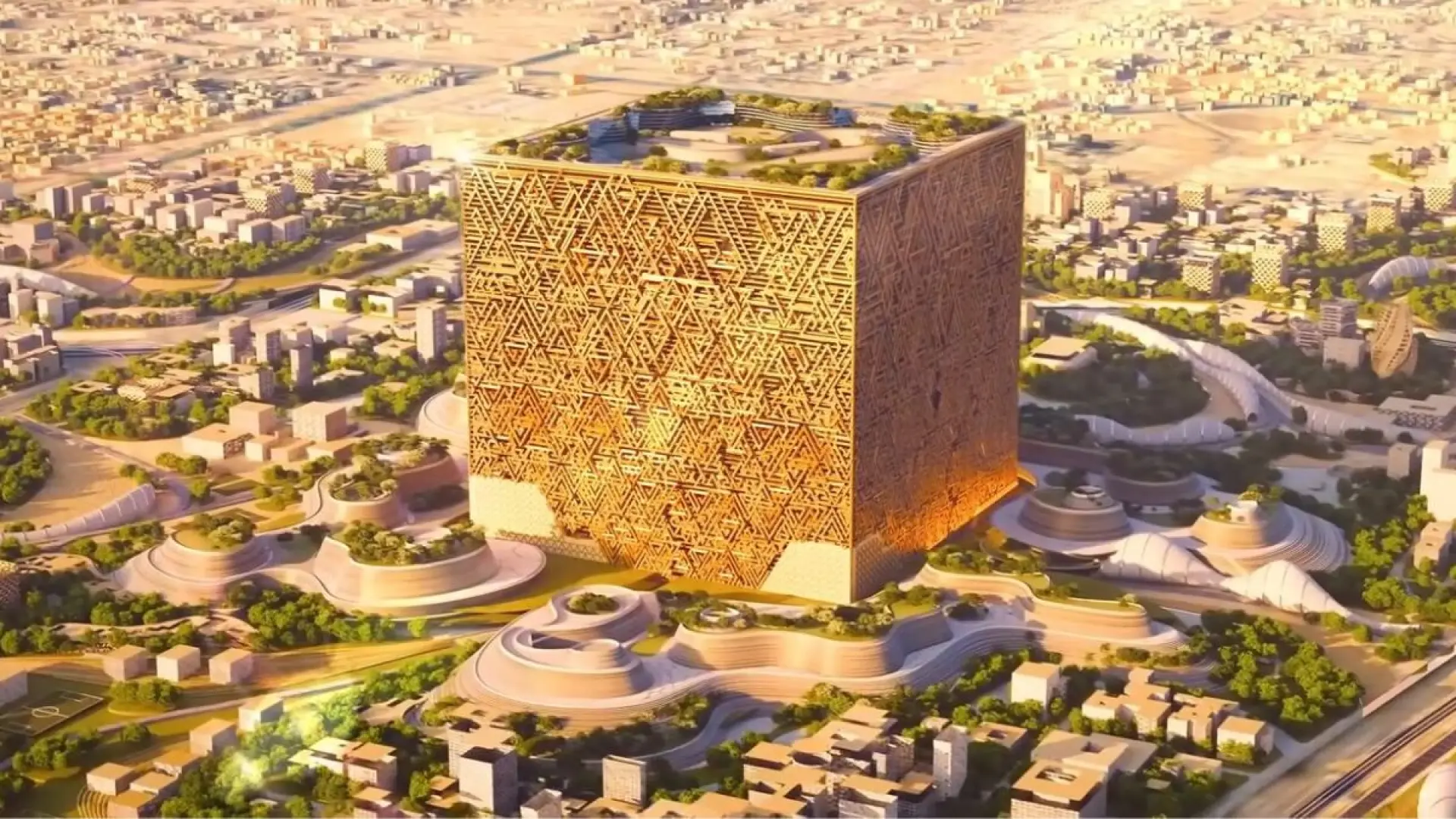 Comienza a construir Mukaab, el megarrascacielos en forma de cubo en el que cabrán 20 Empire State Buildings