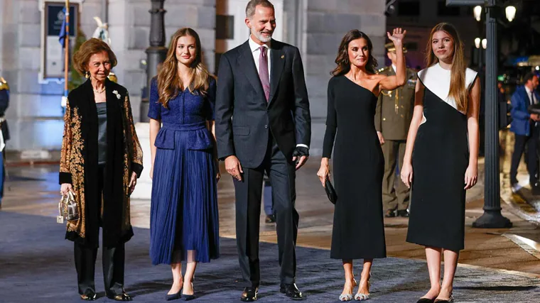 La Familia Real Española en los Premios Princesa de Asturias 2023.