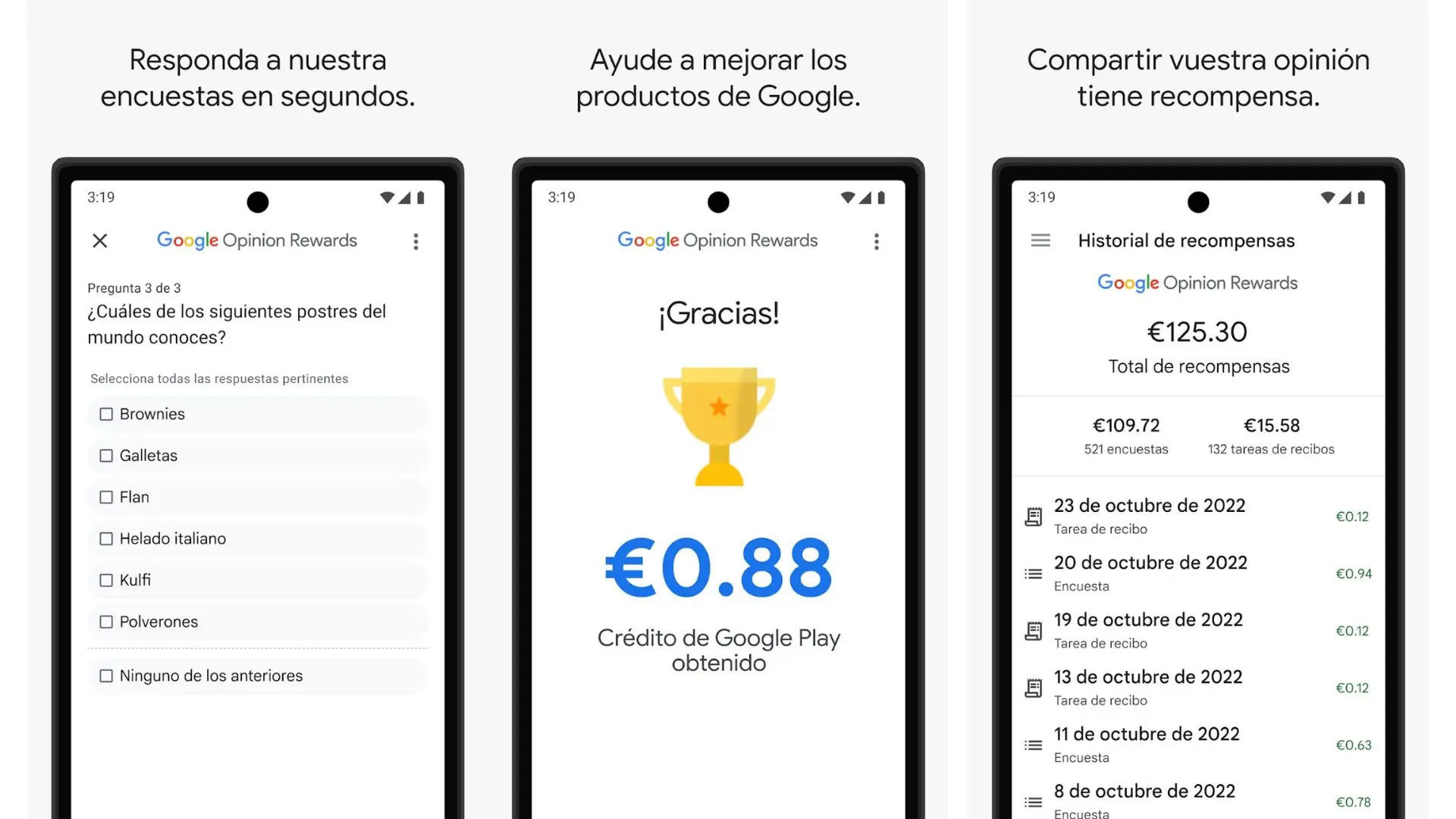 Google te da dinero por responder a encuestas rápidas con esta aplicación