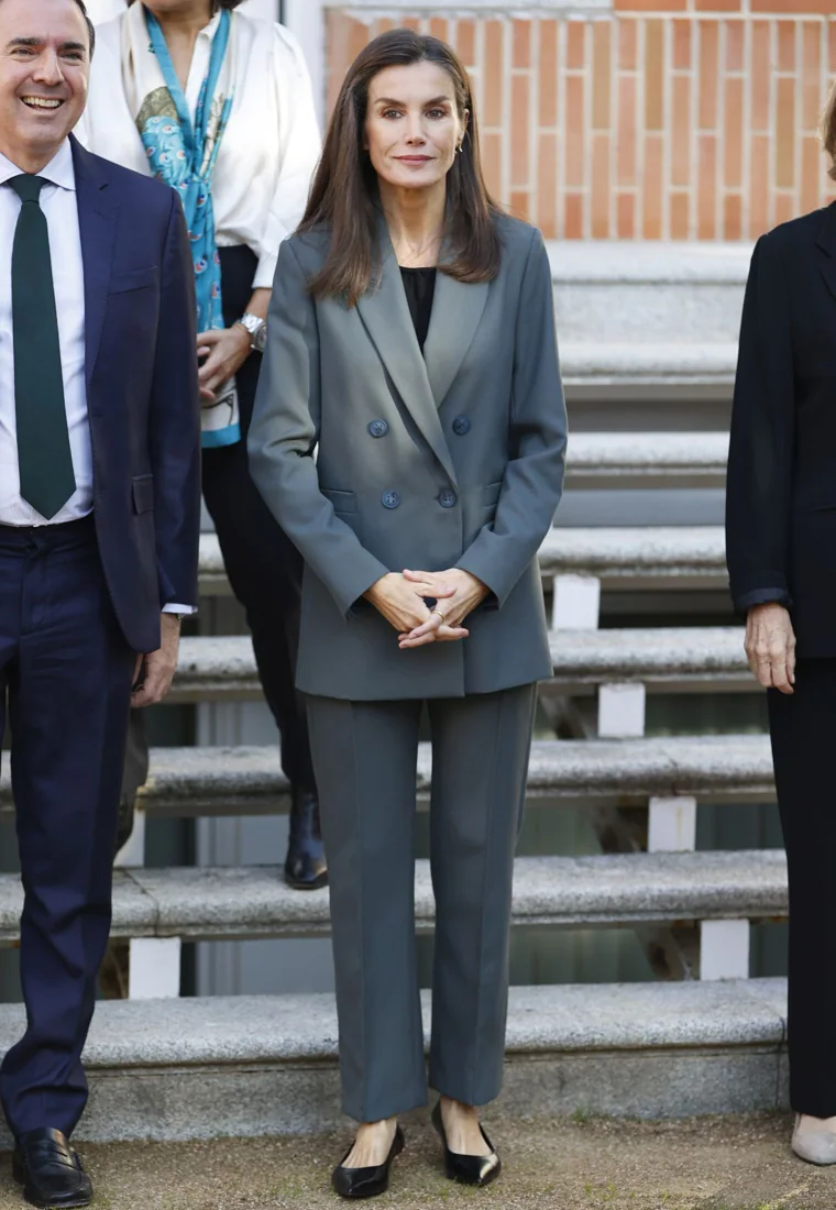 El look de la Reina para sus audiencias en el Palacio Real.