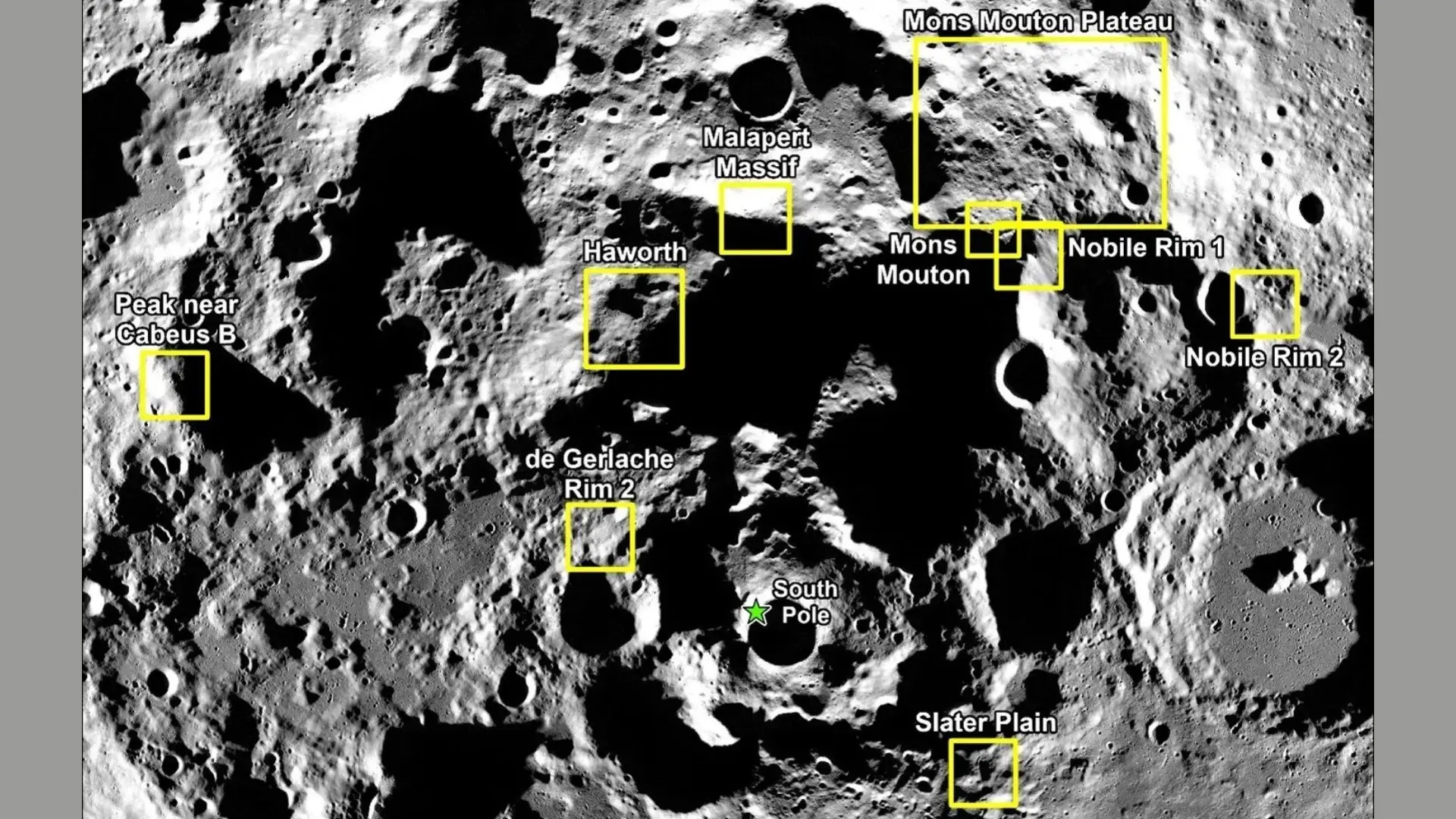 La NASA anuncia los posibles sitios de alunizaje de Artemis III, la misión para devolver humanos a la Luna