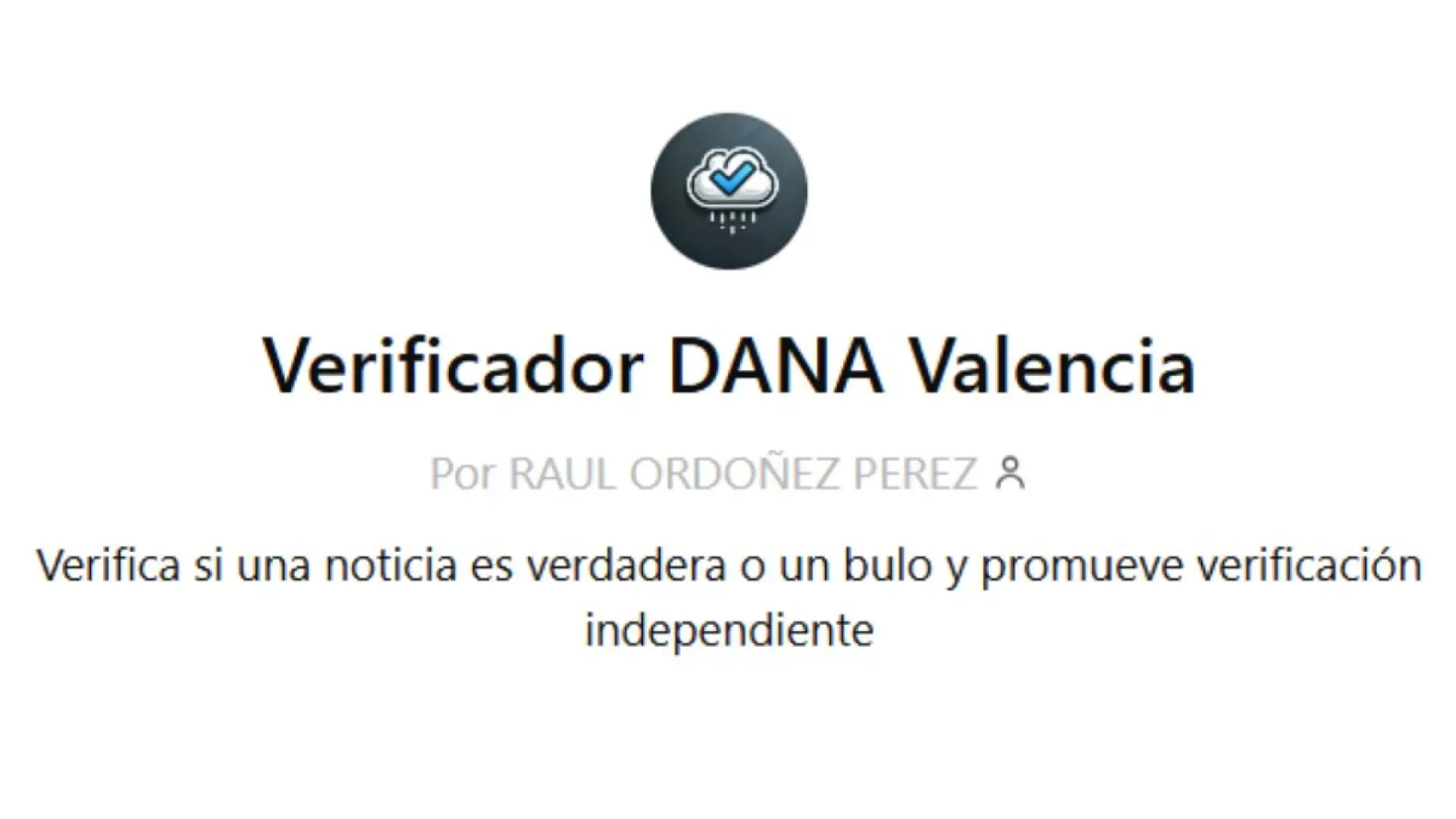 Un experto en IA lanza un ChatGPT para verificar información sobre la DANA de Valencia