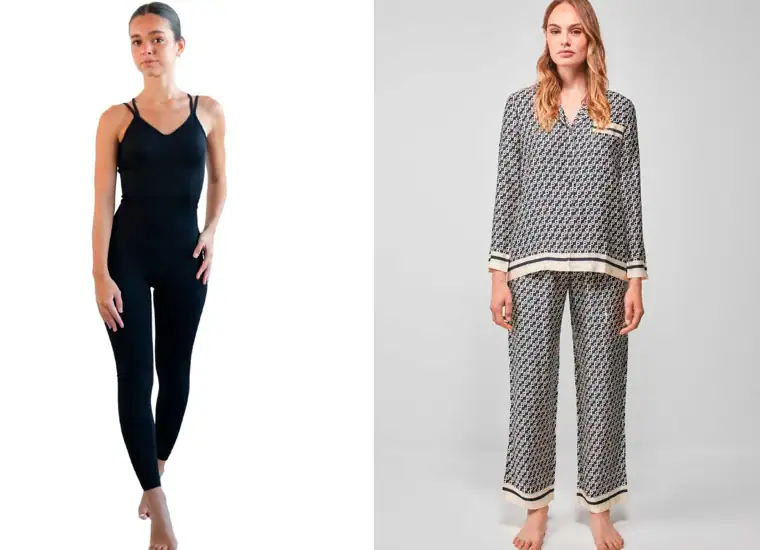 A la izquierda, mono de Klauss Brand, 79 euros. A la derecha, 'total look' de Gisela, 59,95 euros.