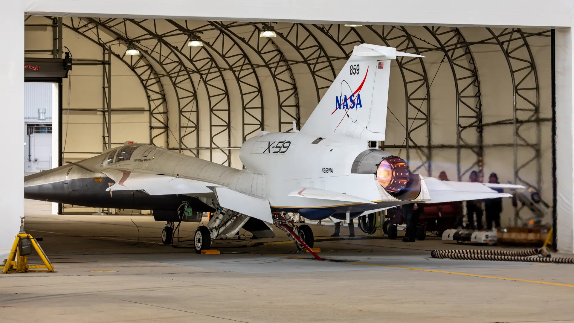 El avión supersónico silencioso X-59 de la NASA completa un nuevo hito y avanza hacia su primer vuelo