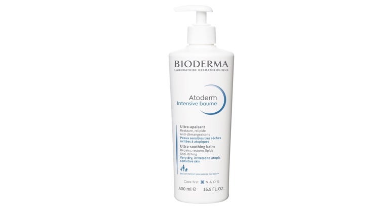 Atoderm Intensive baume de Bioderma, para hidratar pieles secas y atópicas.