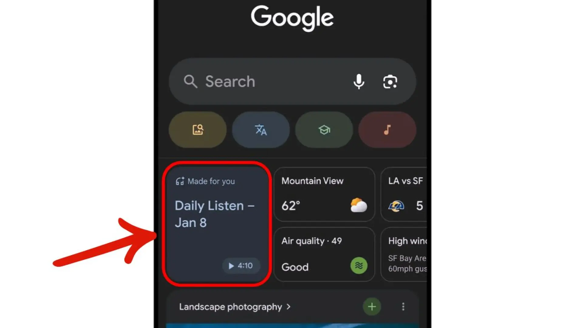 La IA de Google te hará un pódcast cada mañana de tus noticias de Discover