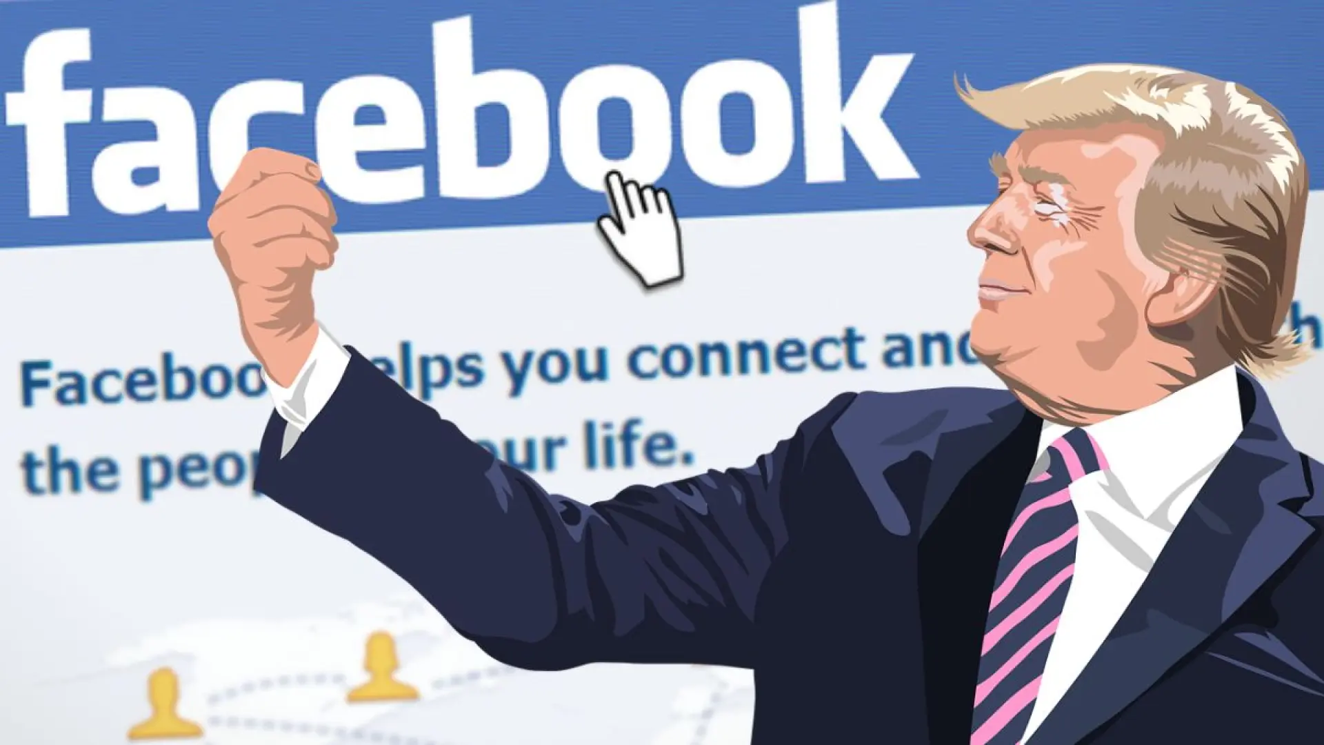 Polémica en Facebook: algunos usuarios aseguran que se les 'ha obligado' a seguir a Trump, pero Meta lo niega