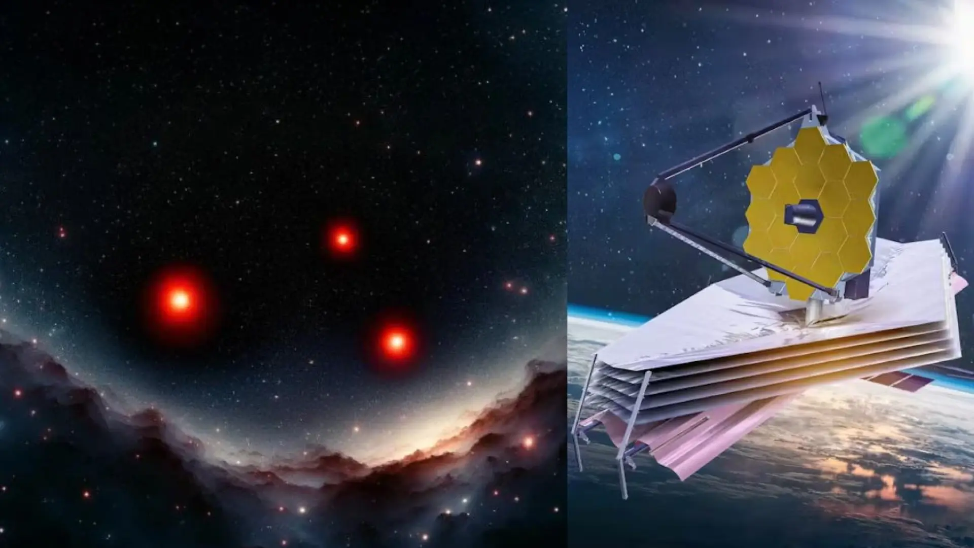 El telescopio James Webb de la NASA descubre tres misteriosos puntos rojos en el espacio