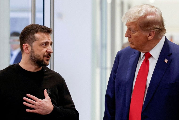 Zelesnki se reúne con Trump en Nueva York, en septiembre de 2024