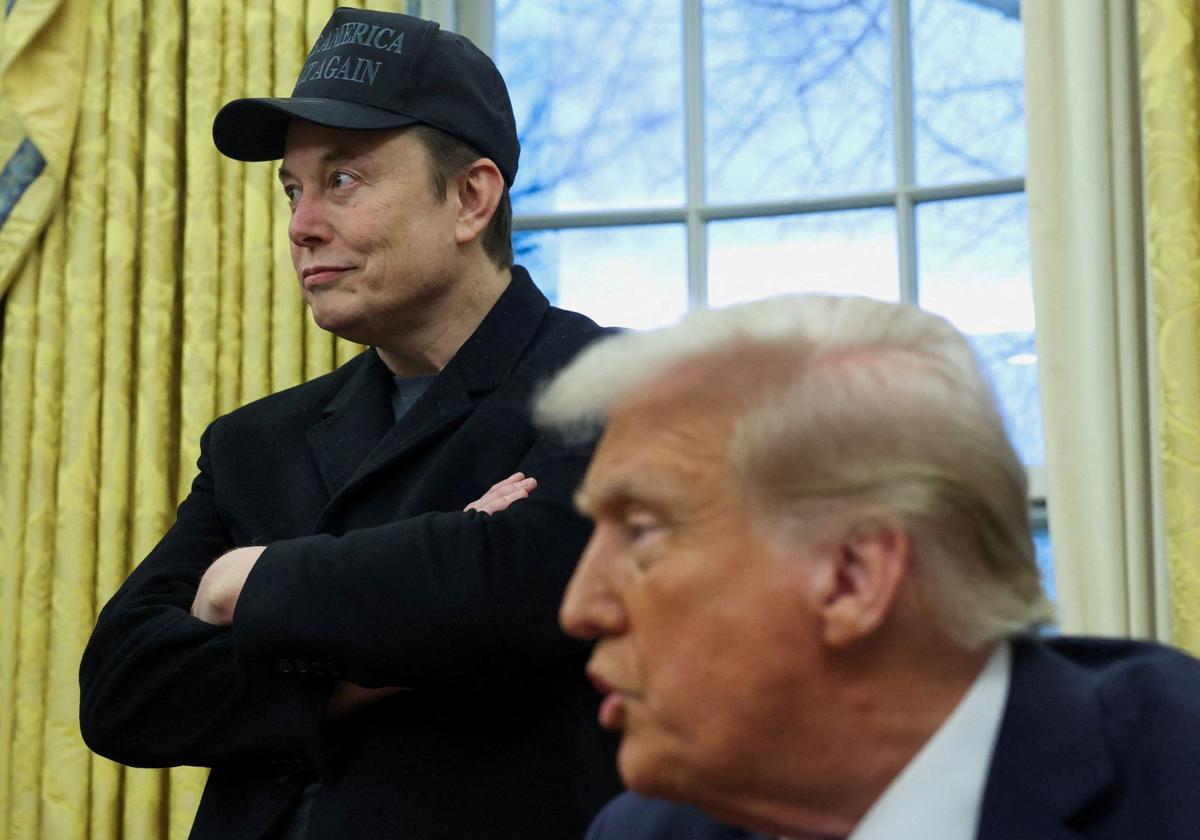 Donald Trump y Elon Musk en el Despacho Oval