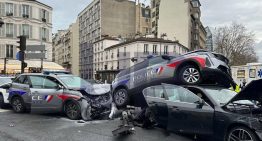 Trece heridos tras una persecución policial que acaba en un rocambolesco choque en París