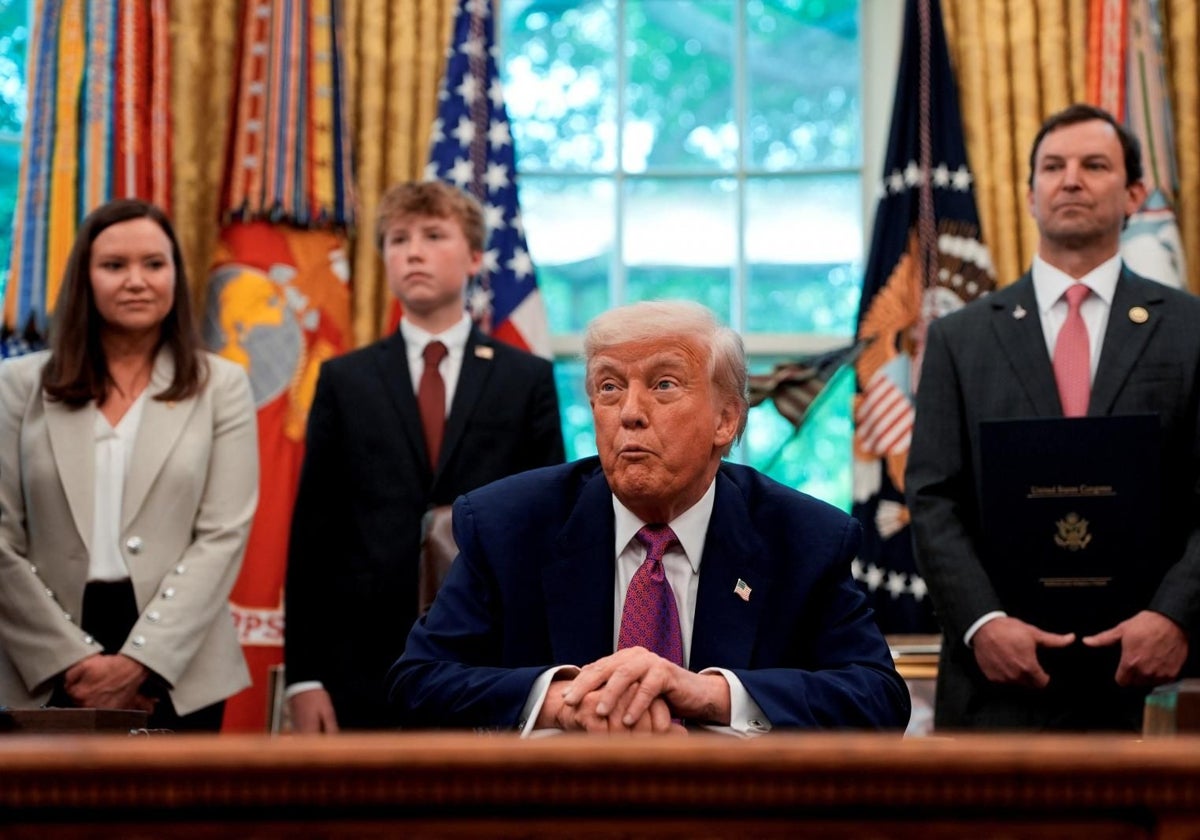 Trump, esta semana en un acto en el despacho oval