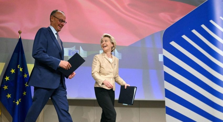 Merz refuerza a Von der Leyen en la guerra comercial con Trump