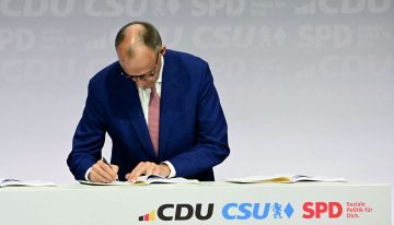 El conservador Merz firma con los socialdemócratas el acuerdo para una gran coalición en Alemania