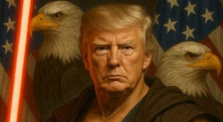 La Casa Blanca usa el Día de Star Wars para cargar contra la izquierda, con Trump caracterizado como un personaje de la saga