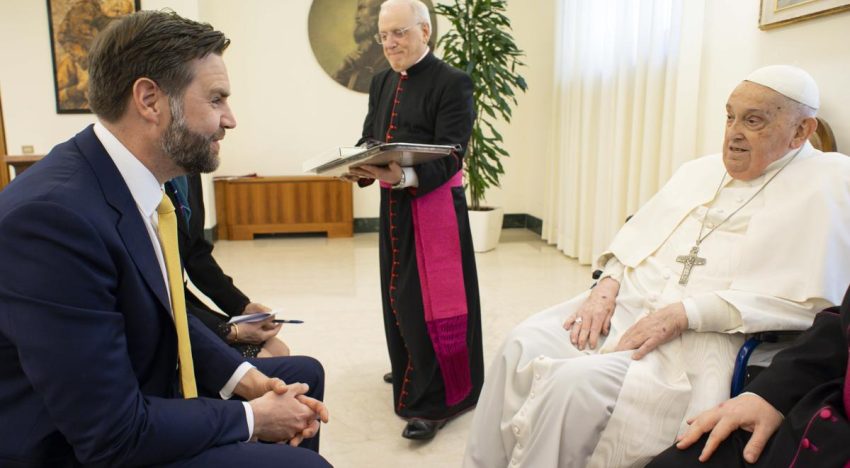 Vance considera «una señal divina» que se viese con el Papa un día antes de morir