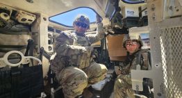 Zona de guerra en la frontera con México