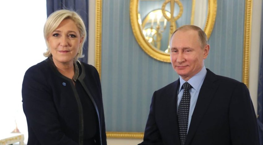 Le Pen apoya a Putin frente a Macron y los aliados europeos