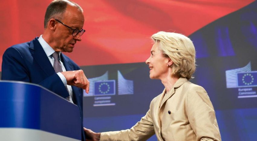 Von der Leyen rechaza visitar a Trump hasta que «podamos discutir de algo concreto»