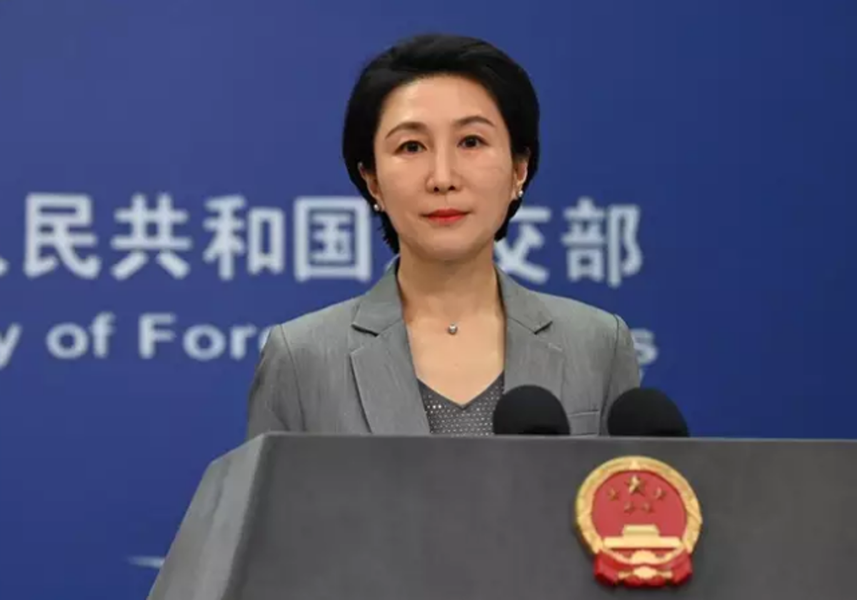 La portavoz del Ministerio de Exteriores de China, Mao Ning.
