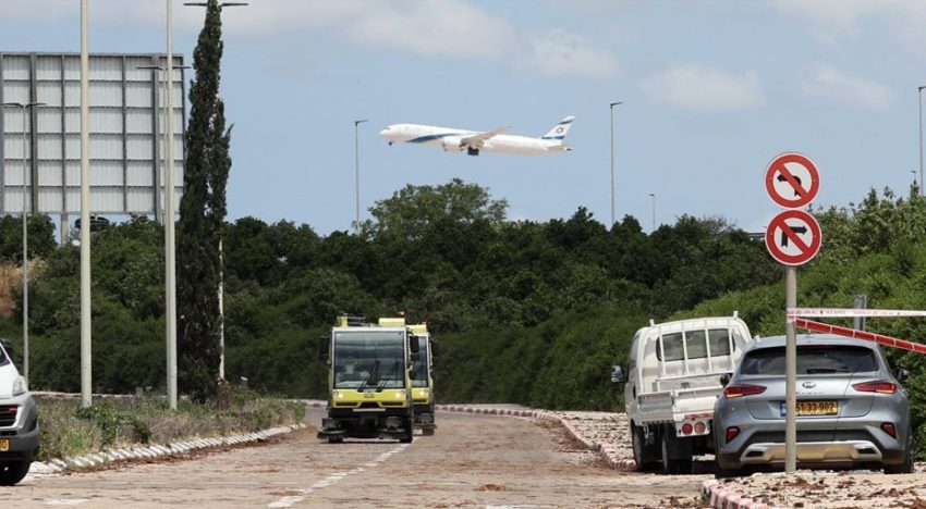 Al menos seis heridos tras impactar un misil de los hutíes cerca del aeropuerto de Tel Aviv